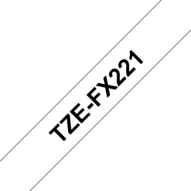 PTOUCH Flexitape laminé noir/blanc TZe-FX221 pour PT-550 9 mm