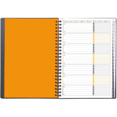 OXFORD Indirizzario int. A5 100103165 Motivi,grigio,rigato 80g 72 f.