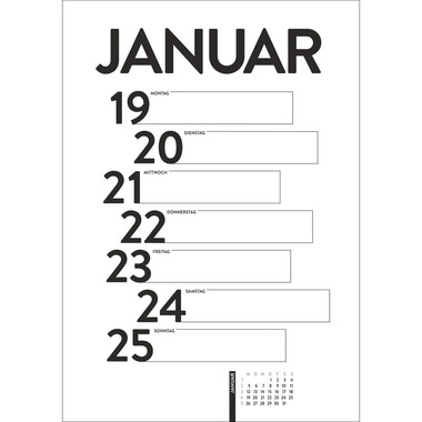 HARENBERG Agenda hebdomadaire 2026 3310208+26 Design 25x35.5cm