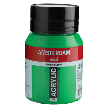 AMSTERDAM Acrylfarbe 500ml 17726182 Permanentgrün hell 618