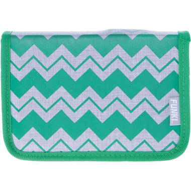 FUNKI Etui Zigzag 6012.009 grün 23x14x4cm