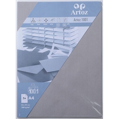 ARTOZ Papier 1001 A4 107796142 100g, graphit 5 Blatt