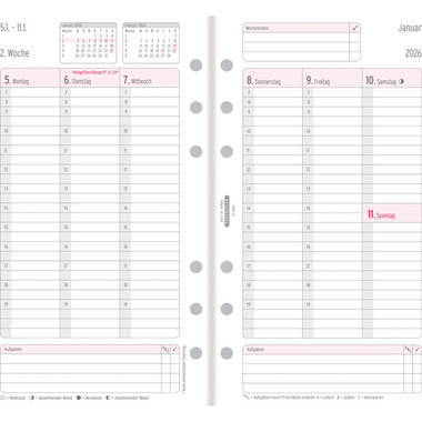 CHRONOPLAN Ersatz Wochenplan 2026 50546Z.26 1W/2S in Spalten Midi