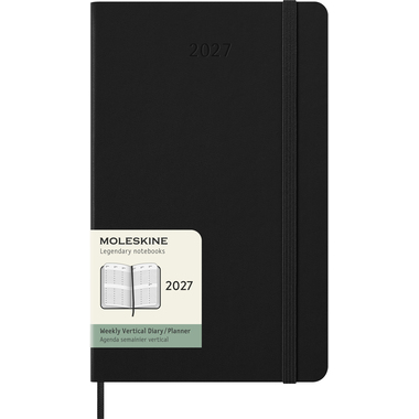 MOLESKINE Agenda Classic Large 2027 DHB12WV3Y27 1S/2P noir HC 13x21cm