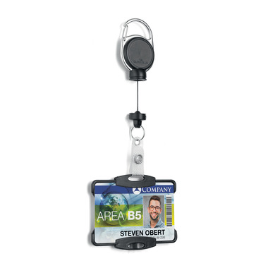 DURABLE Badge Holder Jojo EX.STRONG 868901 54x87mm, nero