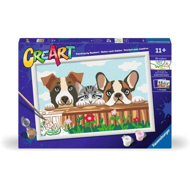 Ravensburger Dipingi con i numeri CreArt Gatti e Cani