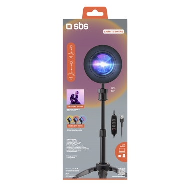 Éclairage LED coloré pour photos et vidéos