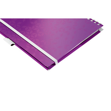 LEITZ Spiralbuch WOW PP A4 46450062 violett 80 Blatt