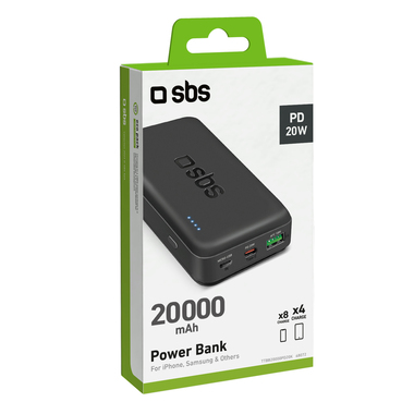 20000 mAh PD multi-port Power Bank | SBS