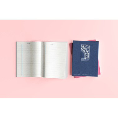 AURORA Taccuino Heritage A5 1935B blu, foderato 80 pagine