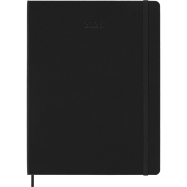 MOLESKINE Agenda Smart Weekly Pro 2026 SMDHB12PRO4Y26 1S/2P nero HC 19x25cm