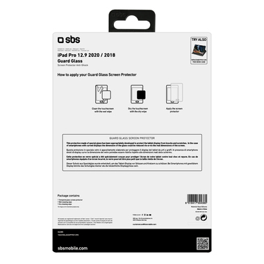 Protection écran en verre trempé pour iPad Pro 12.9" 2022/2021/2020/2018