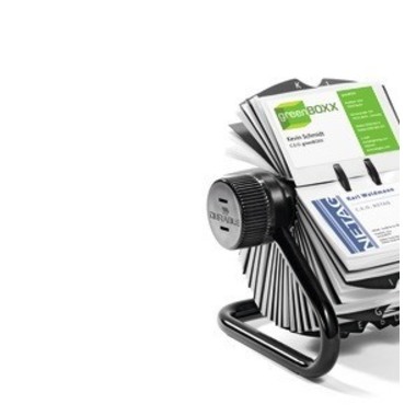 DURABLE Fichier rotatif VISIFIX FLIP 248101 noir, p. 400 cartes 104x72mm