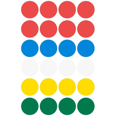 AVERY ZWECKFORM Repère 18mm 3089 ass. 96 pcs.