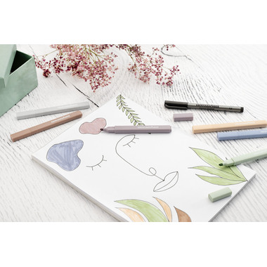 EBERHARD FABER Textmarker Slim 551505 natural shades 6 pezzi