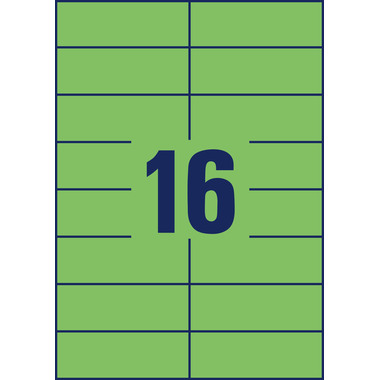 AVERY ZWECKFORM Etiquettes 105×37mm 3454 vert 1600 pcs.