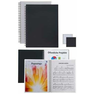 KOLMA Spiralsichtbuch A4 02.641.00 transparent 20 Taschen