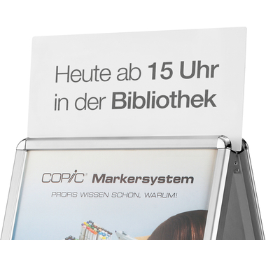 MAGNETOPLAN Aufsatzschild A1 20 für Kundenstopper