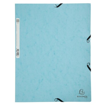 EXACOMPTA Cartellina elastico Aquarel A4 55528E blu
