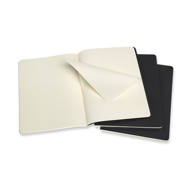 MOLESKINE Quaderno 25x2x19cm 719220 punti, nero, 120 p. 3 pezzo