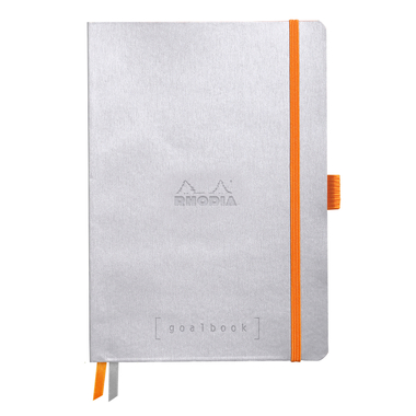 RHODIA Goalbook Notizbuch A5 117570C Softcover silber 240 S.