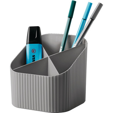 HAN Stifteköcher Re-LOOP 2.74 grau 4 Fächer