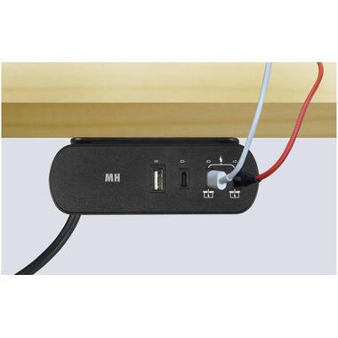 Max Hauri Bloc multiprises Desktop Charger PD65W Noir
