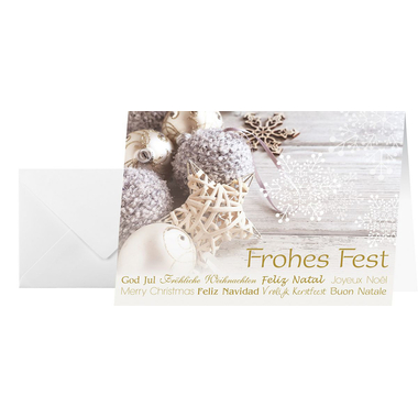 SIGEL Weihnachtskarten Feeling DS034 A6 (A5), +Umschläge 25 Stück
