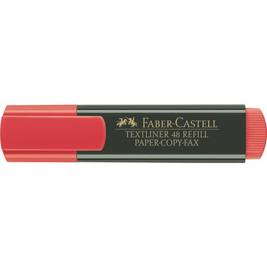 FABER-CASTELL Textmarker TL 48 1-5mm 154821 rot