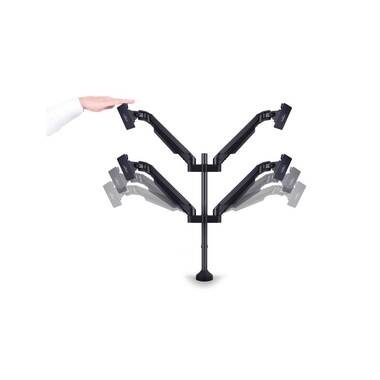 Multibrackets Desk Mount Gas Lift Arm Quad up to 21 kg – Black