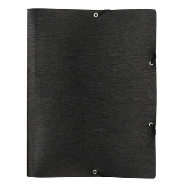 KOLMA Gummizugmappe LineaVerde A4 11.077.06 schwarz, PP, Sand, recycling