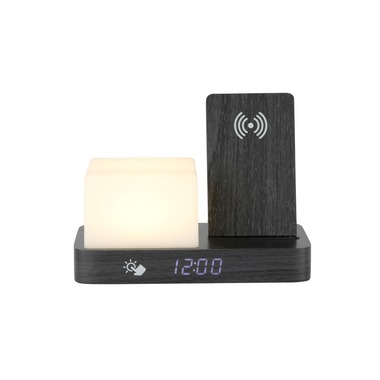 KARLSSON Wecker Retro Night Light LED Schwarz