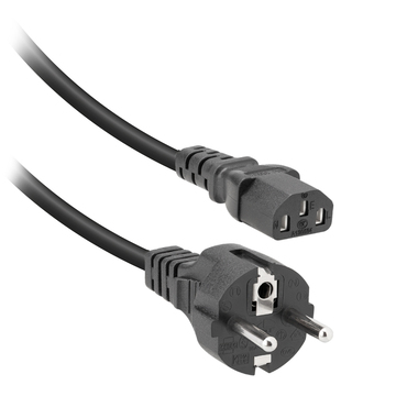 Netzkabel mit Schuko- und IEC-Stecker | Ekon