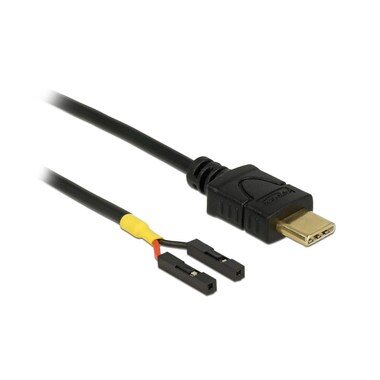 Delock USB power cable 2x socket USB-C - pin header 0.3 m