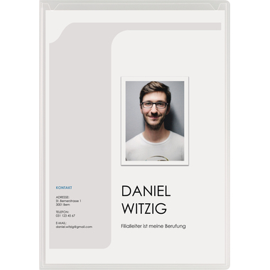 KOLMA Klemmhefter Tender A4 10.019.00 transp.,2-teilig,Klemmsch.