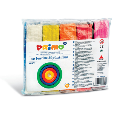PRIMO Bâtonnets de pâte à modeler 269PP10 10x55g ass.