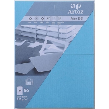 ARTOZ Cartes 1001 E6 107372263 220g, azur 5 feuilles