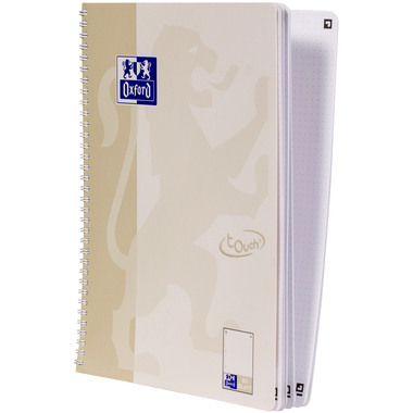 OXFORD Collegeblock TOUCH A4+ 400132395 dotted, light stone 80 fogli