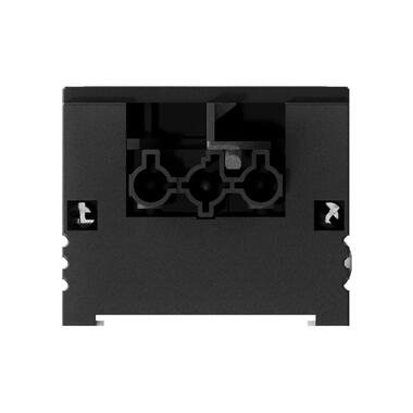 Bachmann Einbausteckerleiste STEP ALU 2xCH 90° 1xUSB C/C 65W
