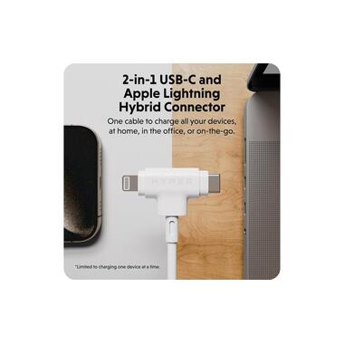 HYPER USB-Ladekabel Hybrid-Silicone USB-C - Lightning 1.5 m