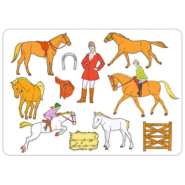 URSUS Chablon Set 1 Princess 44100001 26.8x18.9x0.2cm 6 pcs.