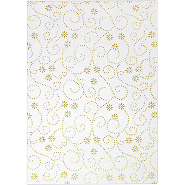 URSUS Glitter silk Blumenranken gold 60600001 100g 5 pezzi