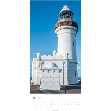 WEINGARTEN Calendario 2026 3150600+26 Leuchttürme DE 33x68cm