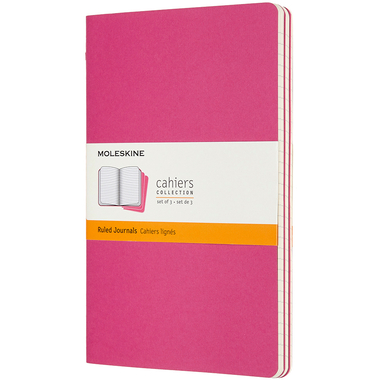 MOLESKINE Taccuino cartone 3x L/A5 629650 rigato, pink, 80 pagine