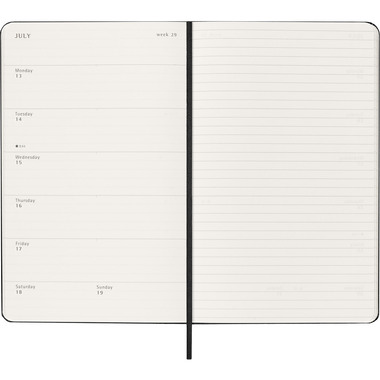 MOLESKINE Agenda Classic Large 2026 DHB12WN3Y26 1W/1S schwarz HC 13x21cm