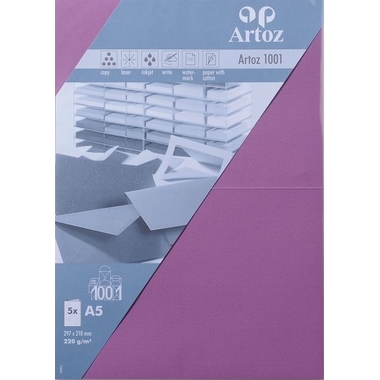 ARTOZ Karten 1001 A5 107392264 220g, holunder 5 Blatt