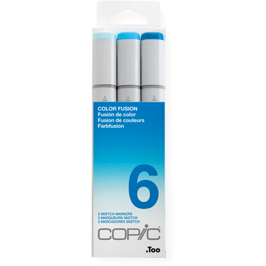 COPIC Marker Sketch 21075656 Set Color Fusion 6, 3 pz.