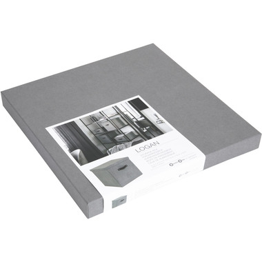 BIGSO BOX OF SWEDEN Aufbewahrungsbox Logan 990154133L03 grau 31.5x31.5x31cm
