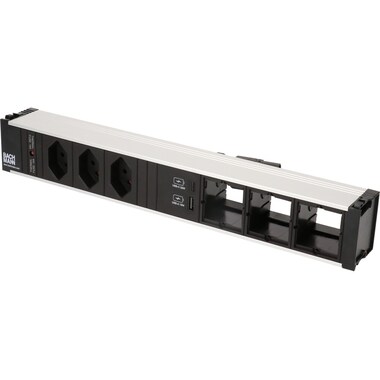 Bachmann presa da incasso CONI, 3x T13, 1x USB A/C, 3x Custom vuoto