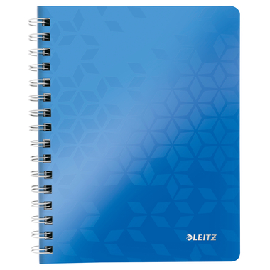 LEITZ Notizblock WOW PP A5 46410036 blau kariert